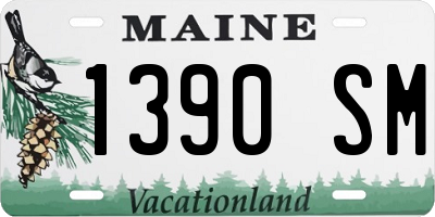 ME license plate 1390SM