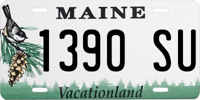 ME license plate 1390SU