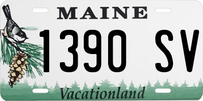 ME license plate 1390SV