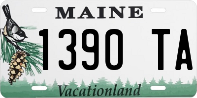ME license plate 1390TA