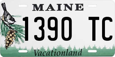 ME license plate 1390TC