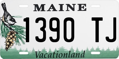 ME license plate 1390TJ