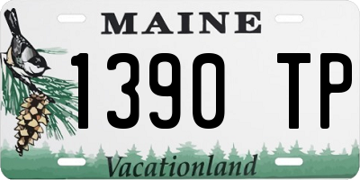 ME license plate 1390TP