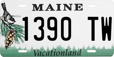 ME license plate 1390TW