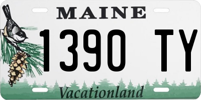 ME license plate 1390TY