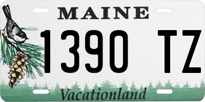 ME license plate 1390TZ