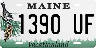 ME license plate 1390UF