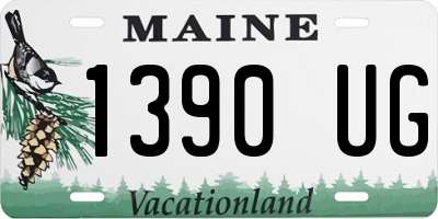 ME license plate 1390UG