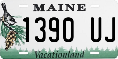 ME license plate 1390UJ