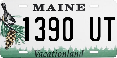 ME license plate 1390UT