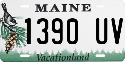 ME license plate 1390UV
