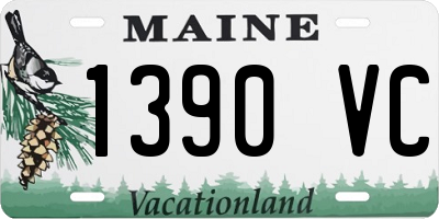 ME license plate 1390VC