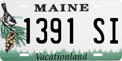 ME license plate 1391SI