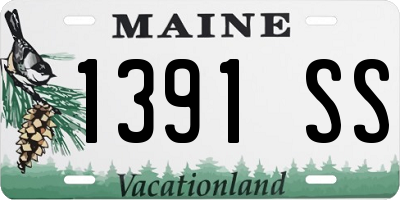 ME license plate 1391SS