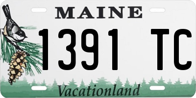 ME license plate 1391TC