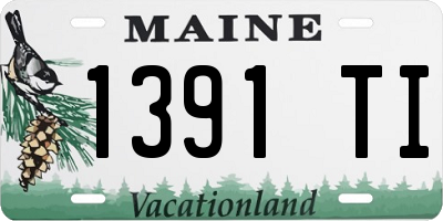 ME license plate 1391TI