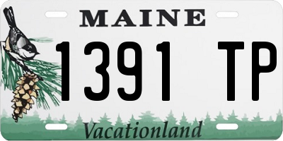 ME license plate 1391TP