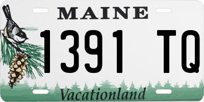 ME license plate 1391TQ