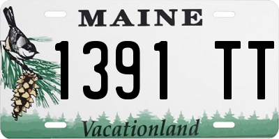 ME license plate 1391TT