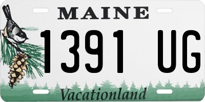 ME license plate 1391UG