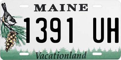 ME license plate 1391UH