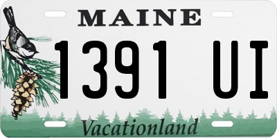 ME license plate 1391UI