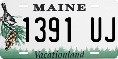 ME license plate 1391UJ