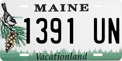 ME license plate 1391UN