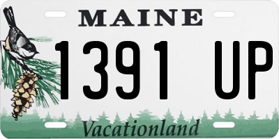 ME license plate 1391UP