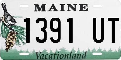 ME license plate 1391UT