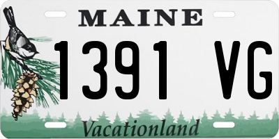 ME license plate 1391VG