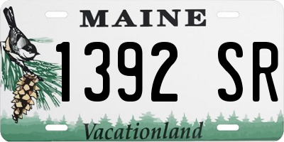 ME license plate 1392SR