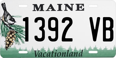 ME license plate 1392VB