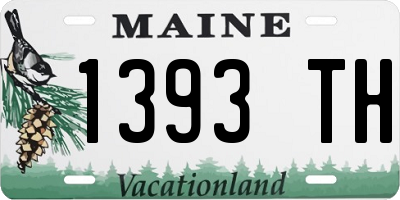 ME license plate 1393TH