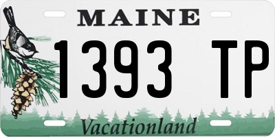 ME license plate 1393TP