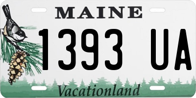 ME license plate 1393UA