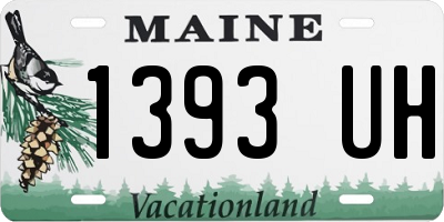 ME license plate 1393UH