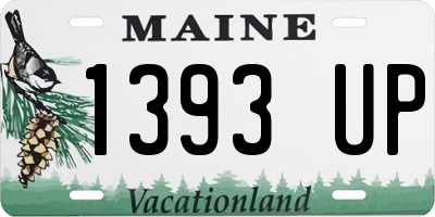 ME license plate 1393UP