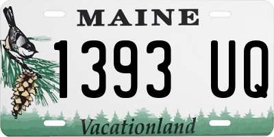 ME license plate 1393UQ