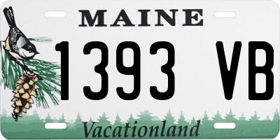 ME license plate 1393VB