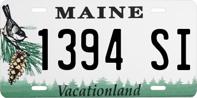 ME license plate 1394SI