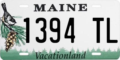 ME license plate 1394TL