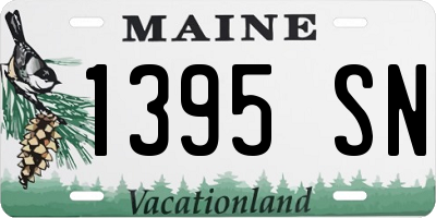 ME license plate 1395SN