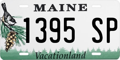ME license plate 1395SP
