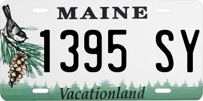 ME license plate 1395SY