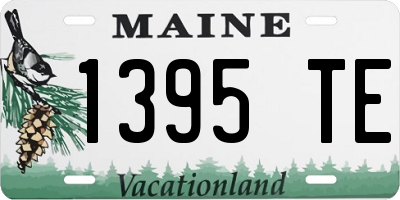 ME license plate 1395TE