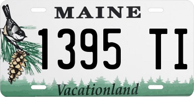 ME license plate 1395TI