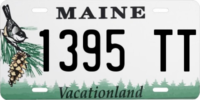 ME license plate 1395TT