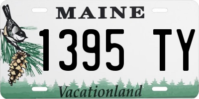 ME license plate 1395TY