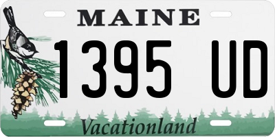 ME license plate 1395UD